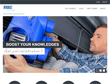 Tablet Screenshot of hvac-learning.com